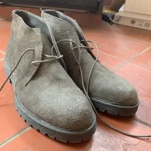 Vince | Shoes | Vince Suede Dark Gray Ankle Lace Desert Boot  display picture 3
